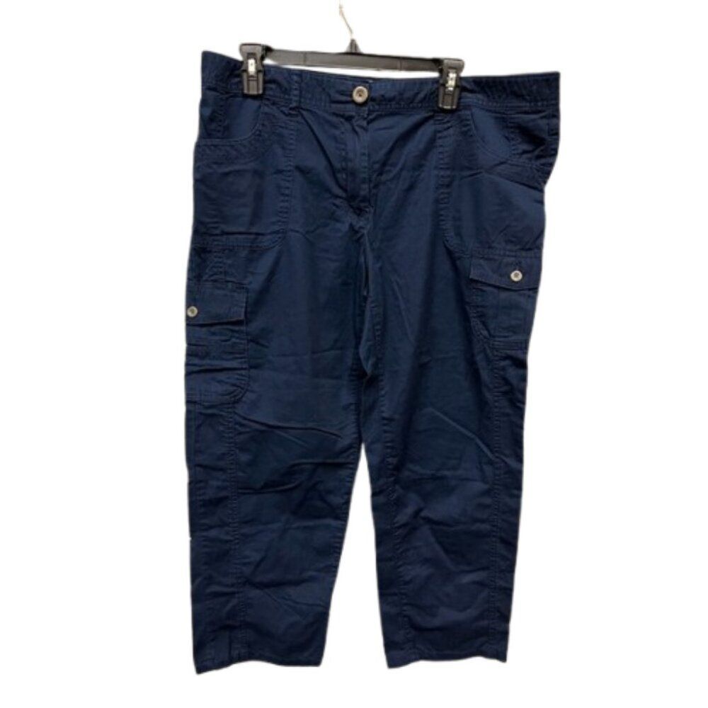 Tommy Hilfiger Women's Navy Blue Cargo Capri Pants size 16